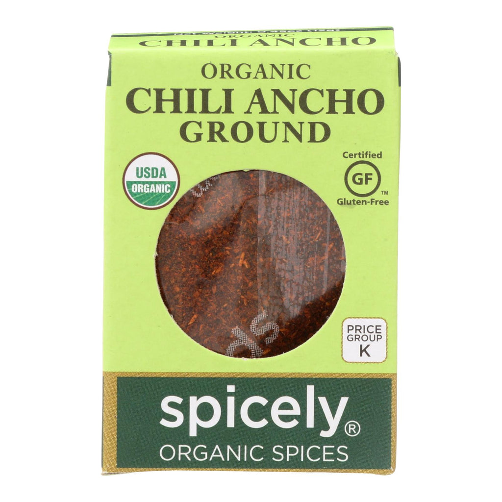 Spicely Organics Organic Ancho Chili Ground (Pack of 6) - 0.45 Oz. - Cozy Farm 