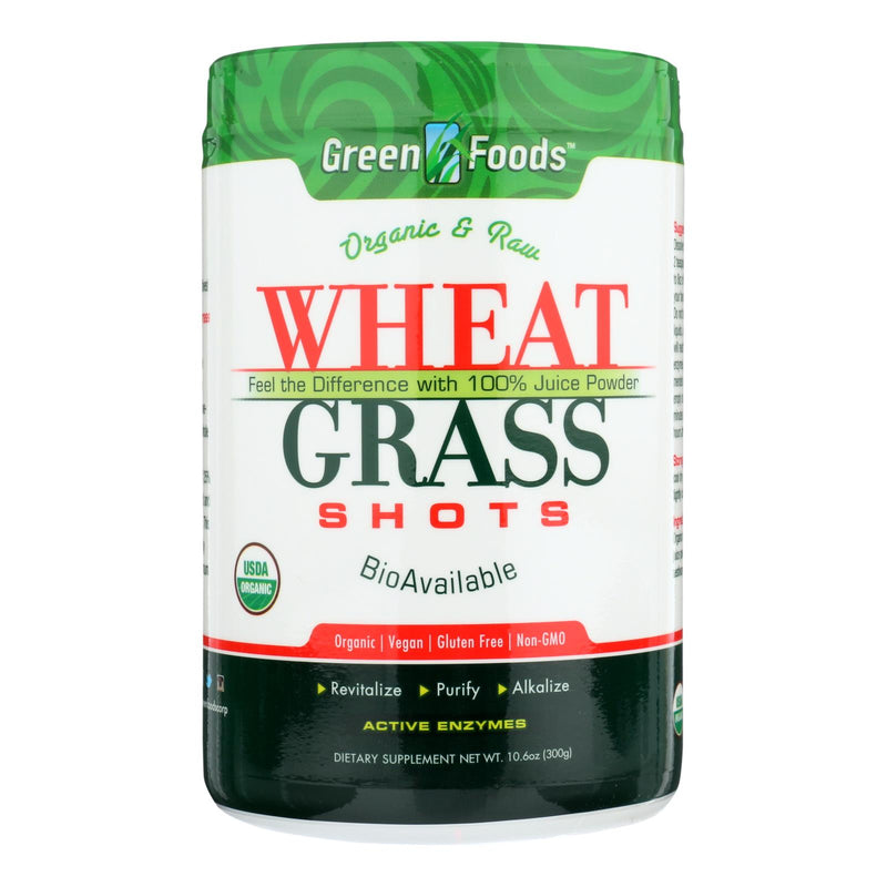 Organic and Raw Wheat Grass Shots (Pack of 10.6 Oz.) - Green Foods - Cozy Farm 