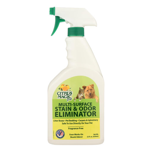 Pack of Citrus Magic Pet Odor Eliminator Trigger Spray, 22 Fl Oz. - Cozy Farm 