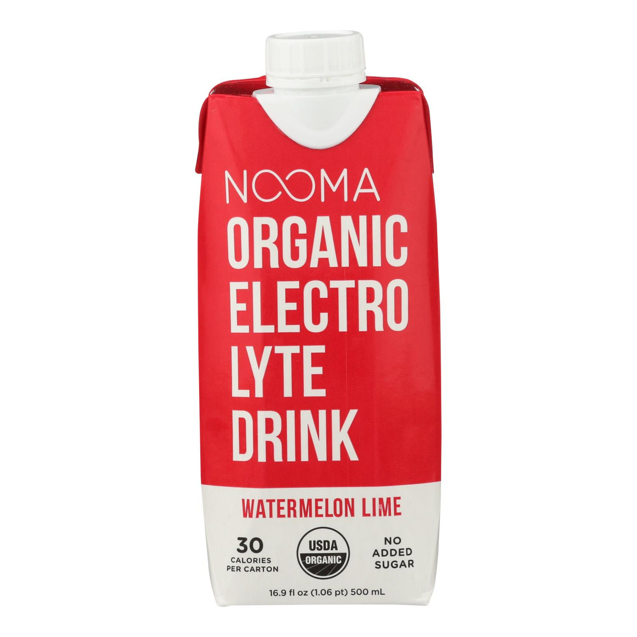 Nooma Electrolyte Drink - Organic - Watermelon Lime - Case of 12 - 16.9 fl.oz, 0.9° - Cozy Farm 