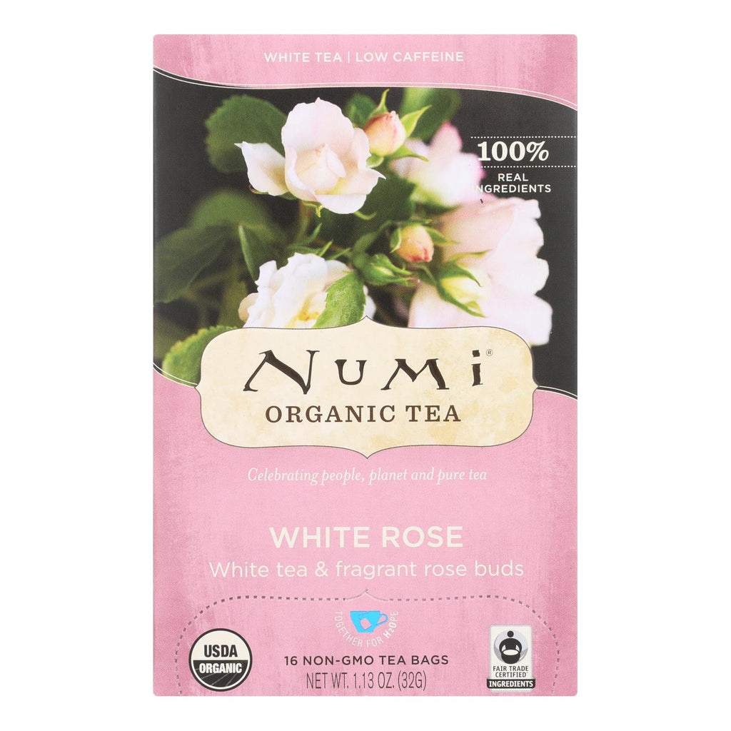 Numi White Tea - White Rose (Pack of 6, 16 Bags) - Cozy Farm 