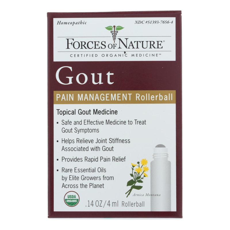 Forces of Nature Gout Pain Management - 1 Each - 4 m L - Cozy Farm 