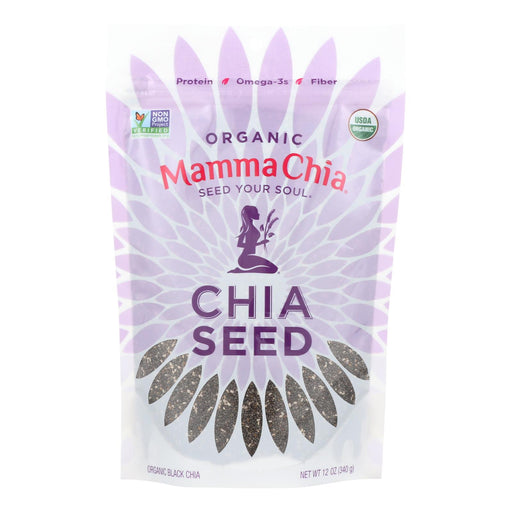 Organic Mamma Chia Black Chia Seeds (Pack of 4 - 12 Oz. Each) - Cozy Farm 