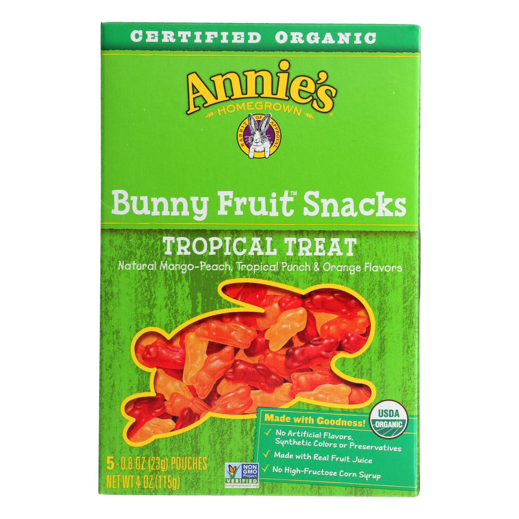 Annie's Homegrown Tropical Fruit Snack Treat (Pack of 10 - 4 Oz.) - Cozy Farm 