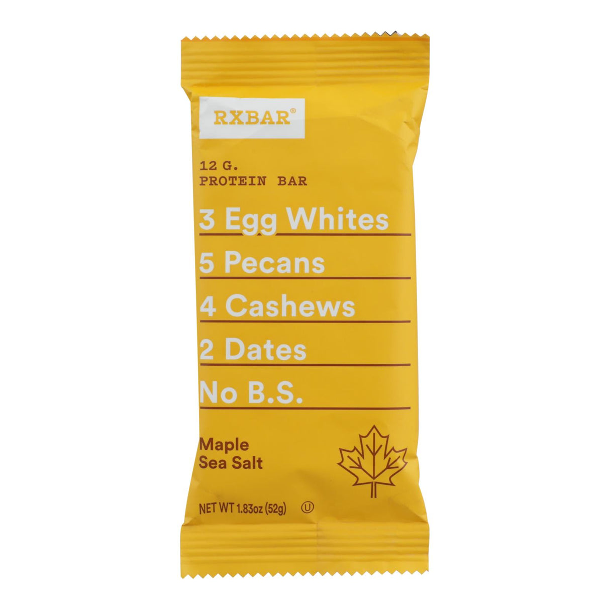 Rxbar - Protein Bar - Maple Sea Salt - Case Of 12 - 1.83 Oz. - Cozy Farm 