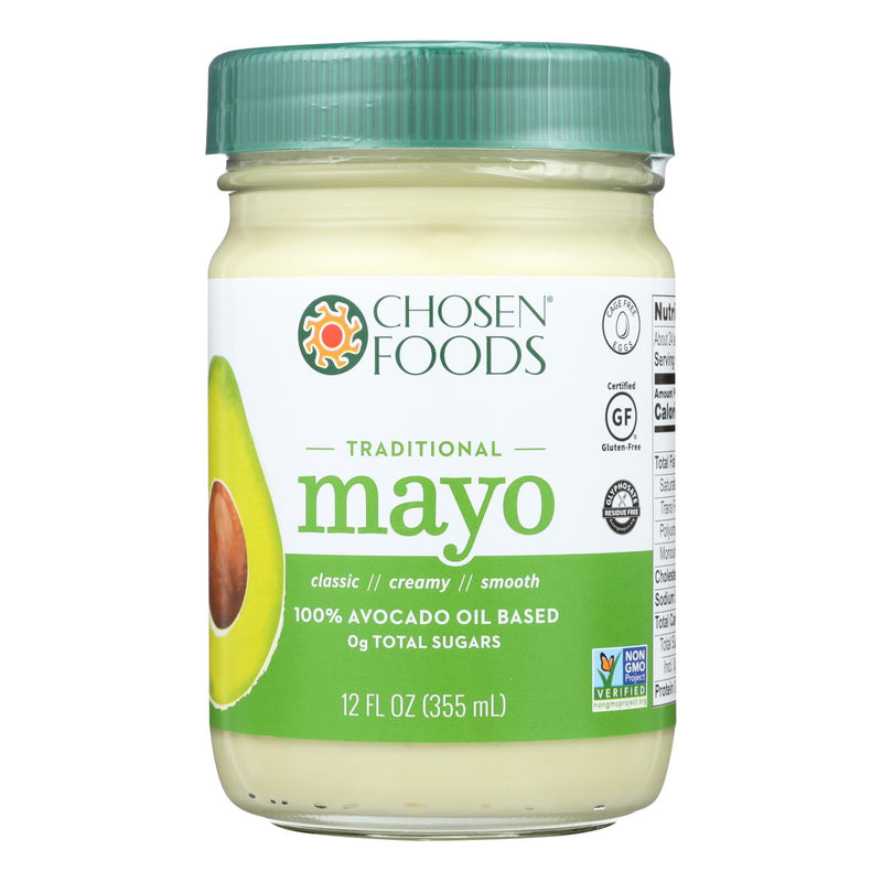 Chosen Foods Avocado Oil Mayo, 6 x 12 Oz. Pack - Cozy Farm 