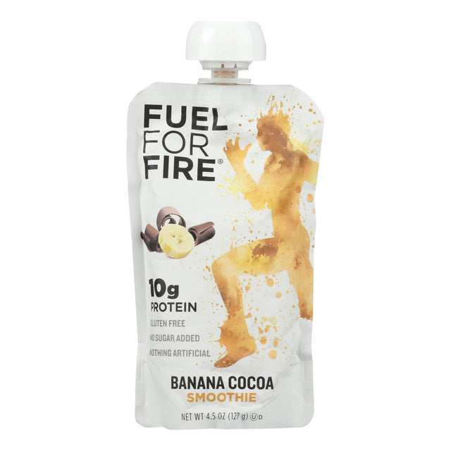 Fuel For Fire Banana Cocoa Smoothie Pack (12 x 4.5 Oz.) - Cozy Farm 