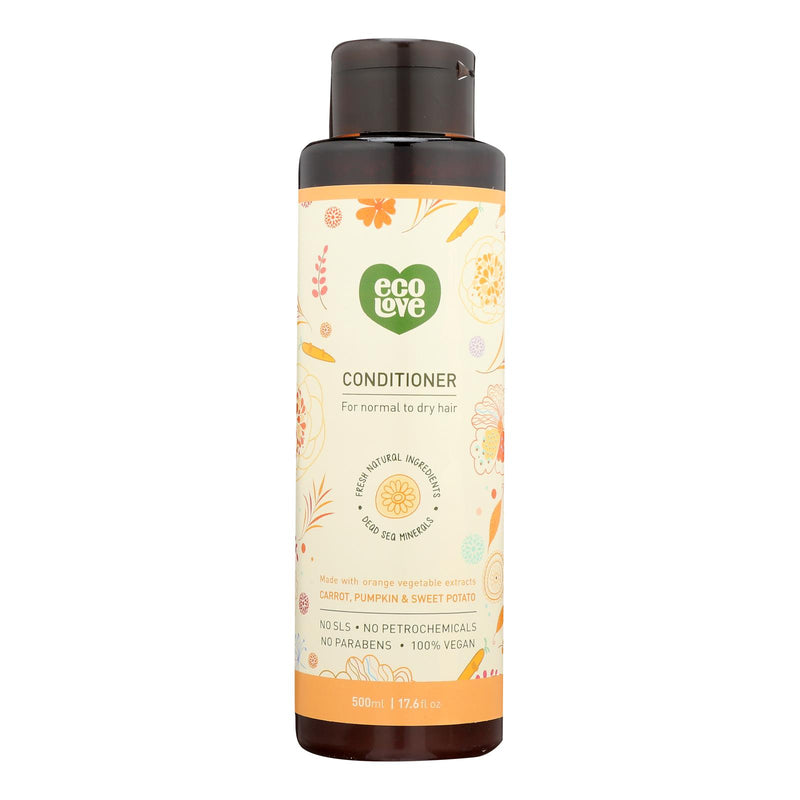 Ecolove Orange Conditioner for Normal & Dry Hair (17.6 Fl Oz) - Cozy Farm 