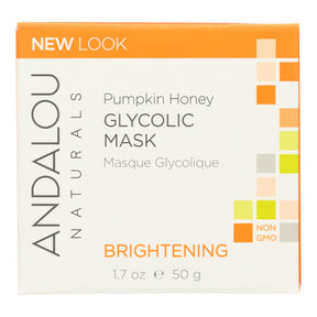 Andalou Naturals Glycolic Brightening Pumpkin Honee Mask (1.7 Fl Oz) - Cozy Farm 