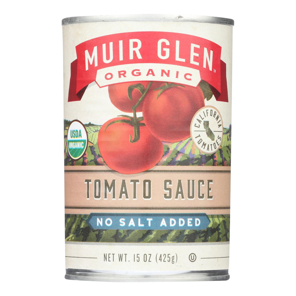Muir Glen Tomato Sauce (No Salt Added) - Pack of 12 (15 Fl Oz. Each) - Cozy Farm 