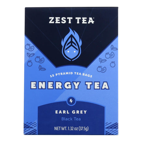 Zest Tea Earl Grey Premium Energy (Pack of 6) - 1.32 Oz. - Cozy Farm 