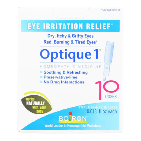 Boiron Optique 1 Minor Eye Irritation Drops, 10 Single-Use Doses - Cozy Farm 