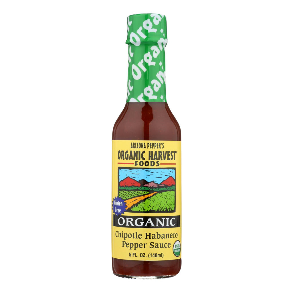 Organic Harvest Pepper Sauce - Chipotle Habanero (Pack of 12) - 5 Oz. - Cozy Farm 