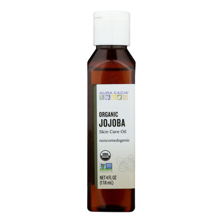 Organic Aromatherapy Jojoba Oil (4 Fl Oz) by Aura Cacia - Cozy Farm 