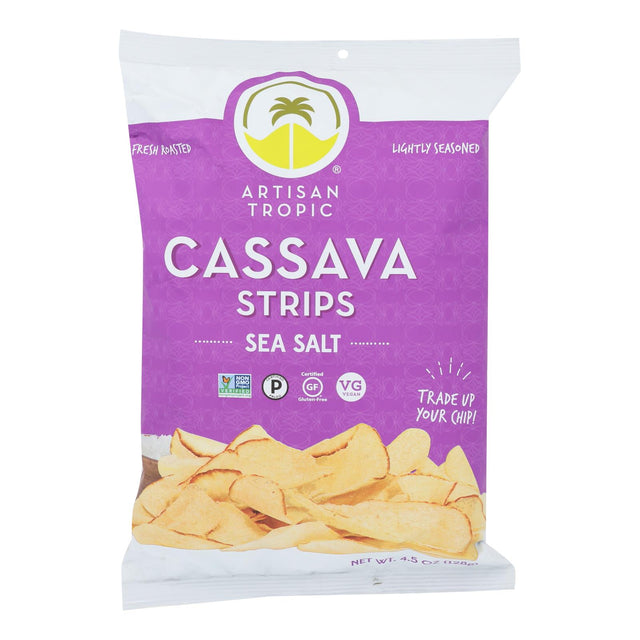 Artisan Tropic Cassava Strips with Sea Salt (12 x 4.5 Oz.) - Cozy Farm 