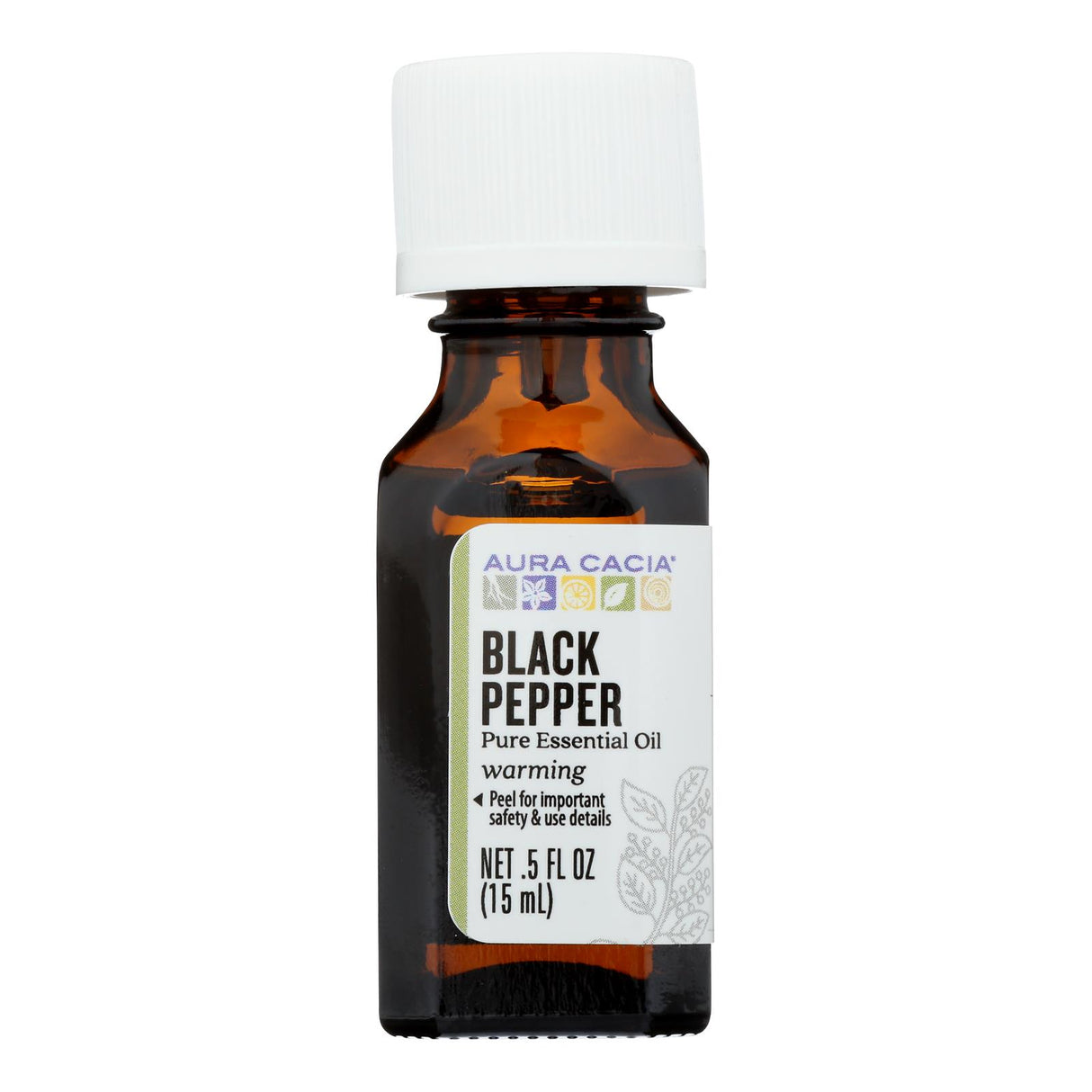 Aura Cacia Black Pepper Essential Oil, 0.5 Fl Oz - Cozy Farm 