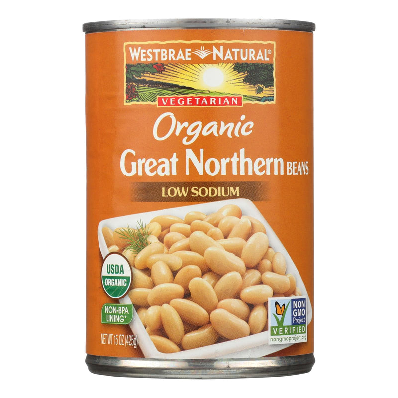 Westbrae Foods Organic Great Northern Beans, 15 Oz, Pack of 12 - Cozy Farm 