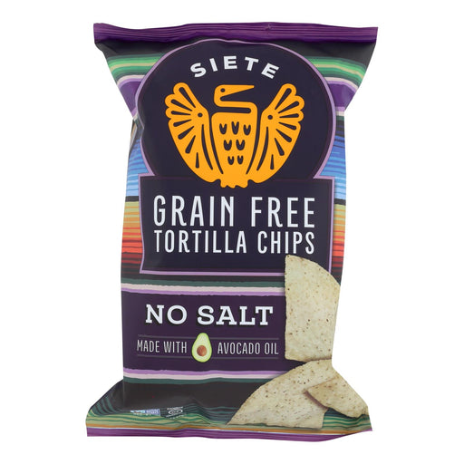 Siete Grain Free No Salt Tortilla Chips: 12 Pack x 5oz - Low Sodium & Guilt-Free Delight - Cozy Farm 