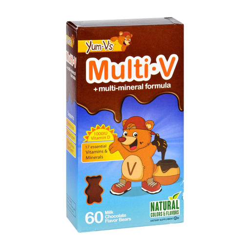 Yum V's Multi-V Plus Multimineral Formula Milk Chocolate (Pack of 60 Bears) - Cozy Farm 