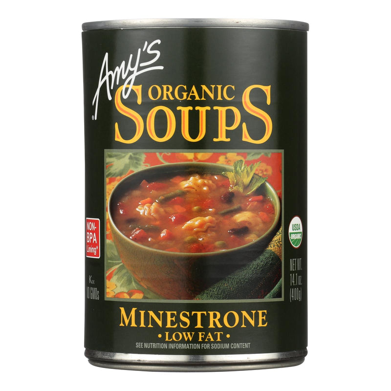 Amy's Organic Low-Fat Minestrone Soup, 12-Pack, 14.1 Oz. Per Can - Cozy Farm 