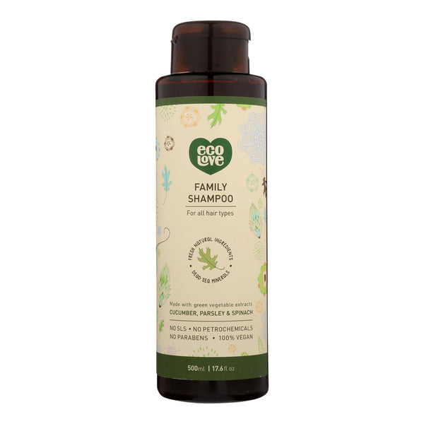 Ecolove Green Vegetable Family Shampoo - 17.6 Fl Oz - Cozy Farm 