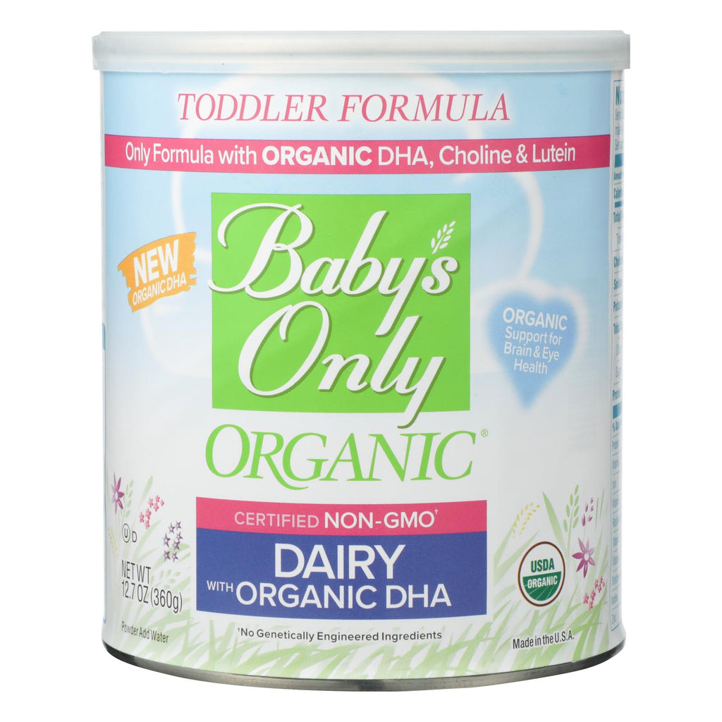 Baby's Only Organic Toddler Formula - 12.7 Oz - Dairy, DHA and ARA, Organic (Pack of 6) - Cozy Farm 