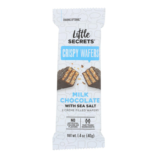 Little Secrets Crispy Wafer - Milk Chocolate With Sea Salt - Case Of 12 - 1.4 Oz. - Cozy Farm 