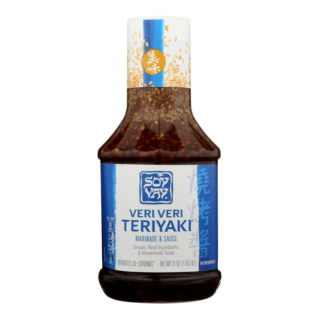 Soy Vay Veri Teriyaki Marinade and Sauce (6 x 21 Fl Oz.) - Cozy Farm 