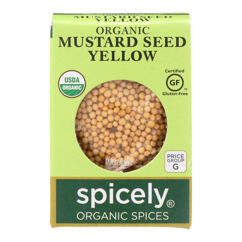 Spicely Organics Organic Yellow Mustard Seeds - 0.45 Oz. - Cozy Farm 