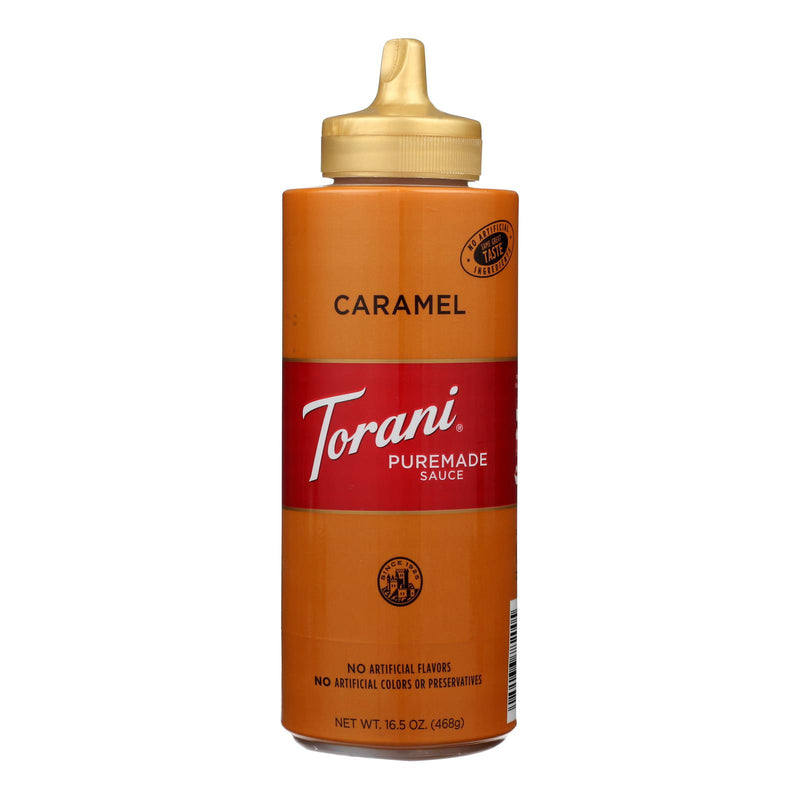 Torani Caramel Sauce: Signature Coffeehouse Flavor (4 x 16.5 Oz.) - Cozy Farm 