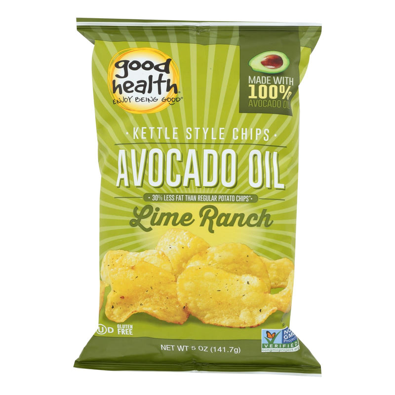 Good Health Kettle Chips Avocado Oil Lime Ranch - 12 - 5 Oz. Bags - Cozy Farm 