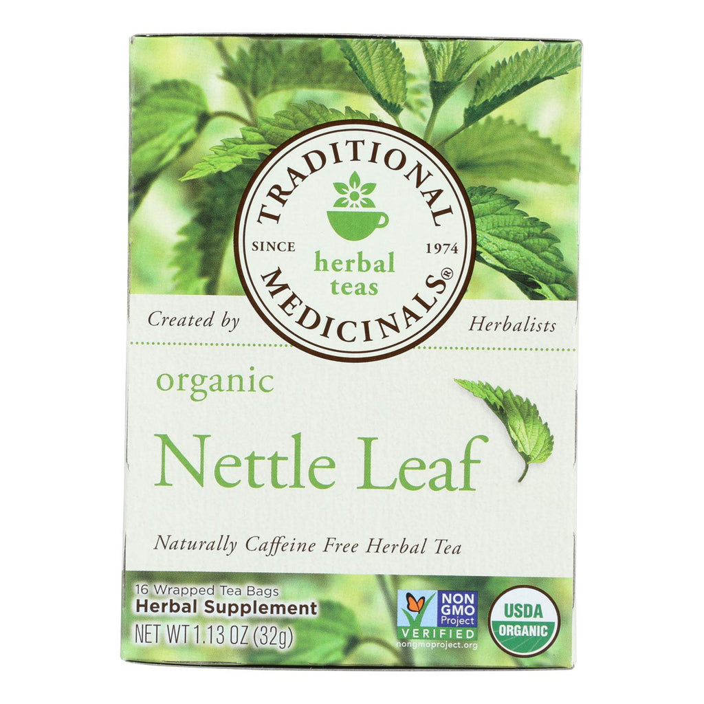 Traditional Medicinals Organic Nettle Leaf Herbal Tea (Pack of 6 - 16 Tea Bags Each) - Cozy Farm 
