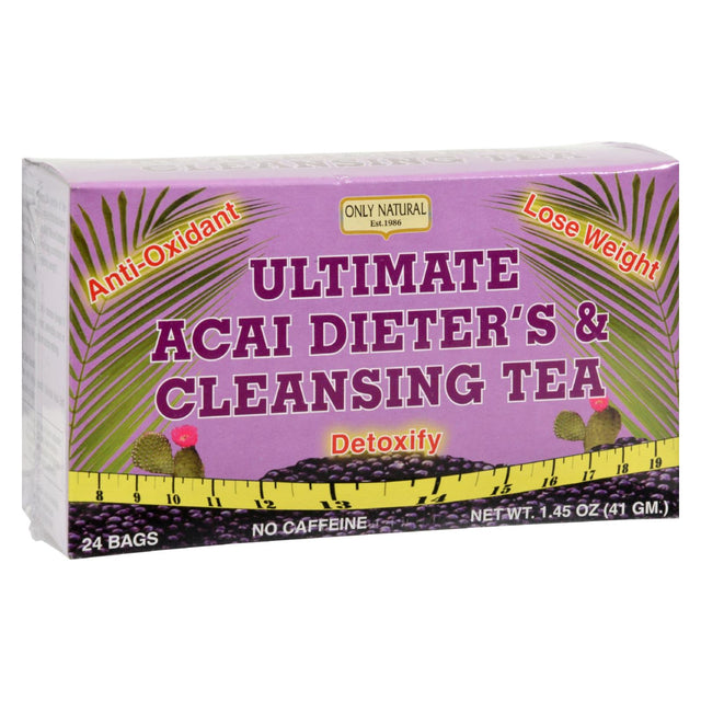 Only Natural Ultimate Acai Dieter's and Cleansing Tea, 24 Tea Bags - Cozy Farm 