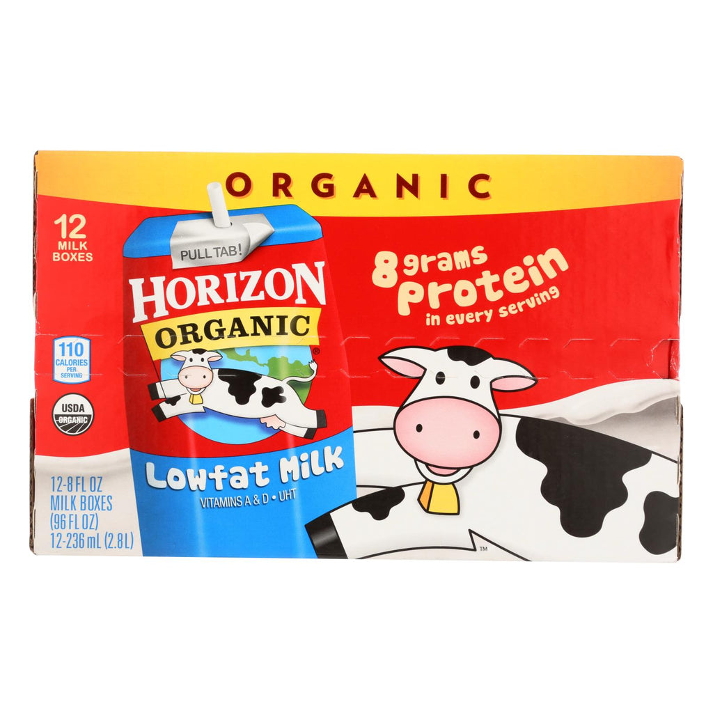 Horizon Organic Dairy Organic Low Fat 1 % Milk - Aseptic - 12/8 Fl Oz - Cozy Farm 