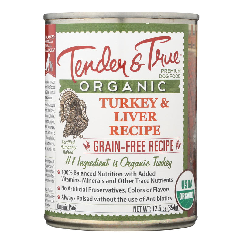 Turkey and Liver Dry Cat Food | Tender & True | Case of 12, 12.5 Oz. - Cozy Farm 