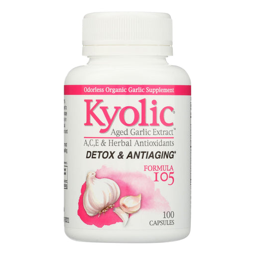 Kyolic Aged Garlic Extract Detox & Anti-Aging Supplement | 100 Capsules - Cozy Farm 
