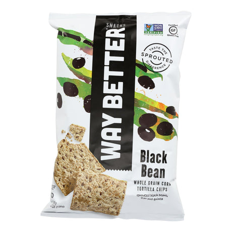 Way Better Snacks Tortilla Chips - Black Bean (Pack of 12) - 5.5 Oz. - Cozy Farm 