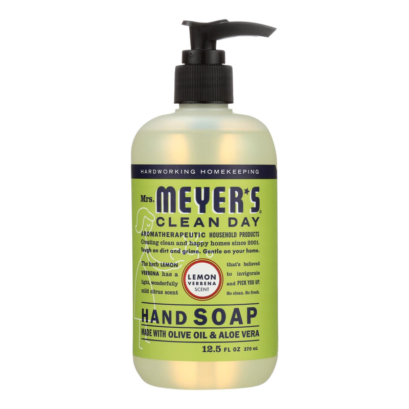 Mrs. Meyer's Clean Day Refreshing Lemon Verbena Liquid Hand Soap (Pack of 6 - 12.5 Oz each) - Cozy Farm 