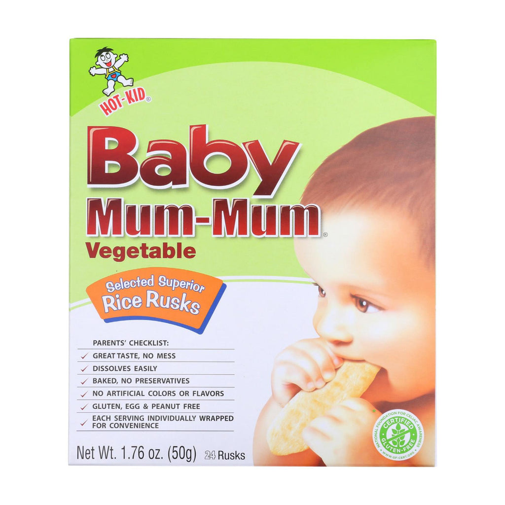 Hot Kid Baby Mum Rice Husk Vegetable (Pack of 6) - 1.76 Oz. - Cozy Farm 