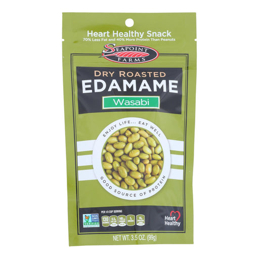 Seapoint Farms Spicy Wasabi Dry Roasted Edamame (Pack of 12 - 3.5 Oz.) - Cozy Farm 
