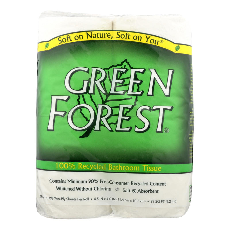 Premium Green Forest Unscented 2-Ply Bath Tissue, Soft, Strong, and Absorbent (Pack of 24) - Cozy Farm 