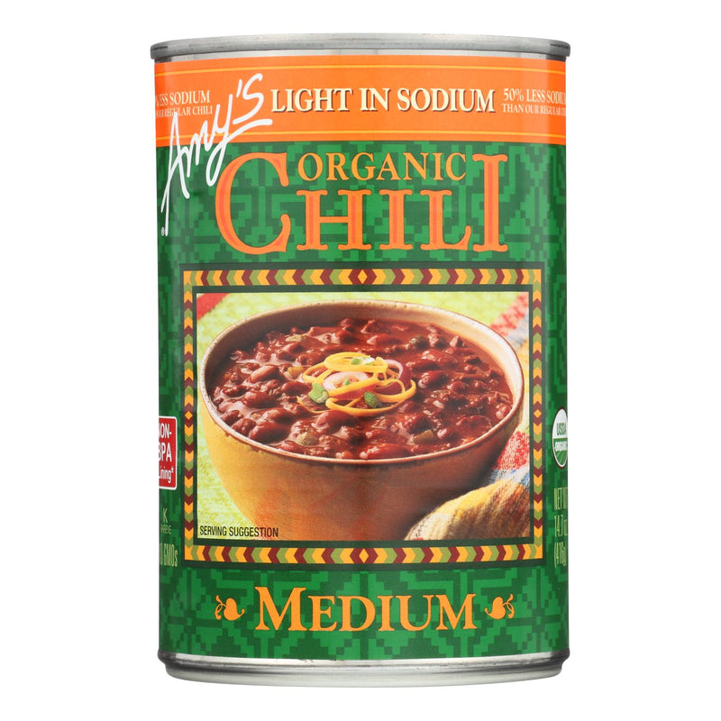 Amy's Organic Low Sodium Medium Chili, 14.7 Oz (Pack of 12) - Cozy Farm 