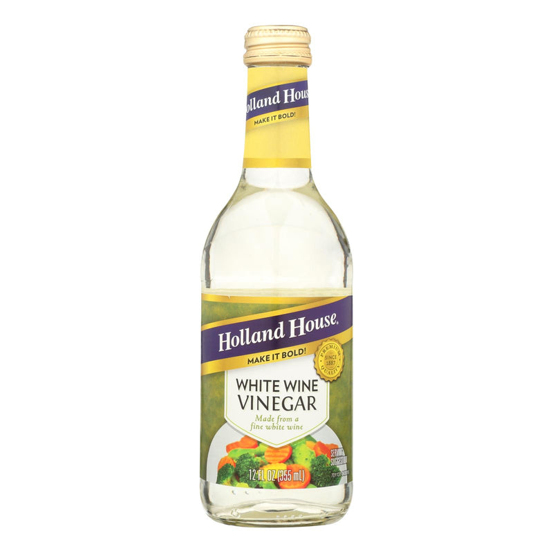 Holland House White Wine Vinegar (Pack of 6 - 12 Fl Oz) - Cozy Farm 