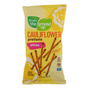 From The Ground Up Cauliflower Pretzel Sticks: Original, Crunchy Snack (Pack of 12, 4.5 Oz. Each) - Cozy Farm 