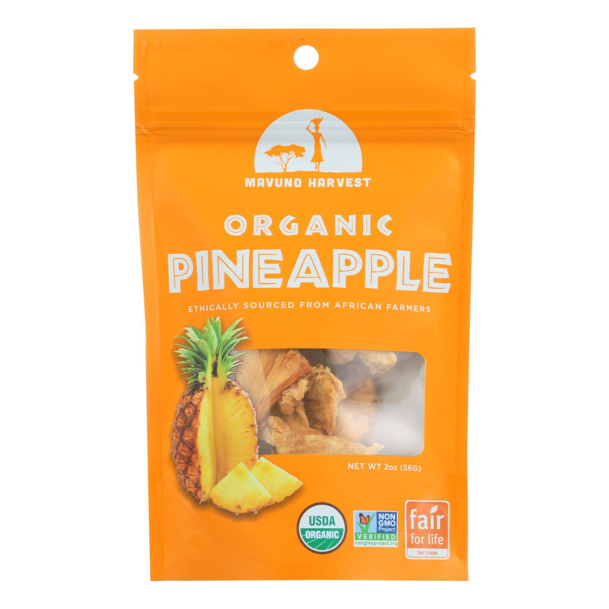 Mavuno Harvest Gluten-Free Dried Pineapple Slices (6-Pack) 2 Oz. - Cozy Farm 