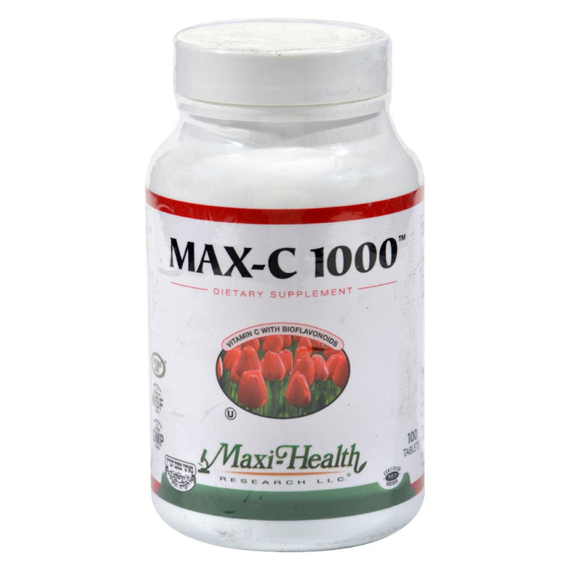 Maxi Health C-1000 with Bioflavonoids (Pack of 100 Tablets - 1000 mg) - Cozy Farm 