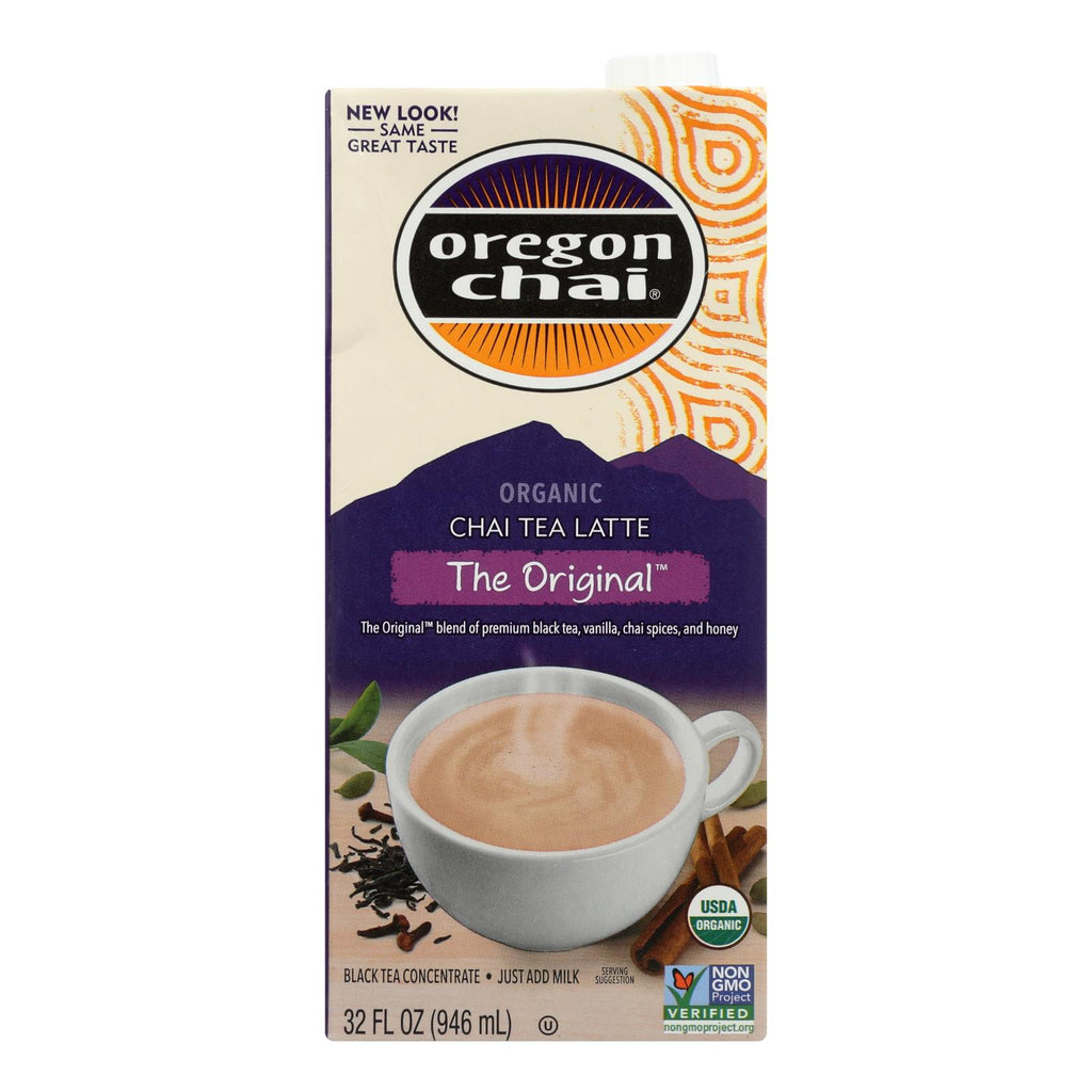 Oregon Chai Tea Latte Concentrate (Pack of 6) - The Original - 32 Fl Oz. - Cozy Farm 