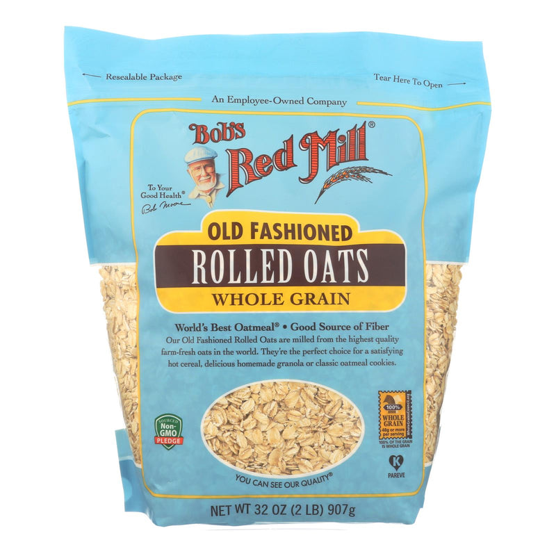 Bob's Red Mill Old-Fashioned Rolled Oats, 128 Oz., Rolled Whole Grain Oats - Cozy Farm 