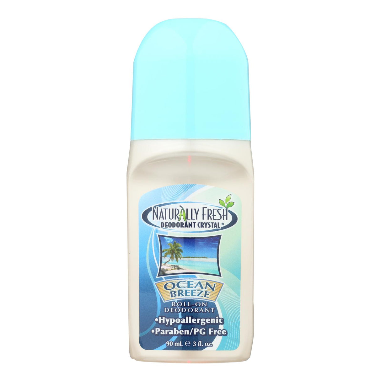 Naturally Fresh Roll-on Deodorant Crystal Ocean Breeze - 3 Oz - Cozy Farm 