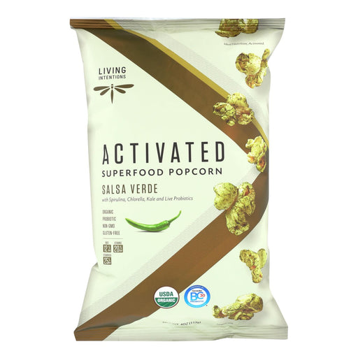 Living Intentions Activated Superfood Popcorn  - Case Of 12 - 4 Oz - Cozy Farm 